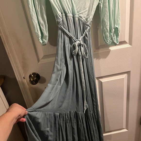 Young Fabulous and Broke Jillian Wrap Maxi Dress Ombré - Picture 8 of 8